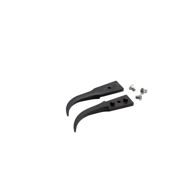 ideal-tek ESD Replaceable Tweezer Carbon Fibre Plastic Very Fine Curved 40mm A7CF