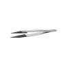 ideal-tek 130mm Stainless Steel, Plastic, Carbon Fibre Fine Pointed Straight Strong ESD Safe Tweezer 259CFR.SA.1