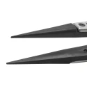 ideal-tek 130mm Stainless Steel, Plastic, Carbon Fibre Fine Pointed Straight Strong ESD Safe Tweezer 259CFR.SA.1