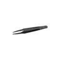ideal-tek 115mm Polyamide Plastic Flat Straight Very Fine Round ESD Safe Tweezer 702A.CF