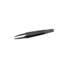 ideal-tek 115mm Polyamide Plastic Flat Straight Very Fine Round ESD Safe Tweezer 702A.CF