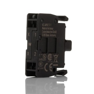 Eaton M22 Series LED Light Block with Cage Clamp Terminal, White Illumination, 12V AC/DC, 30V AC/DC, 15mA 216569 M22-CLED-W