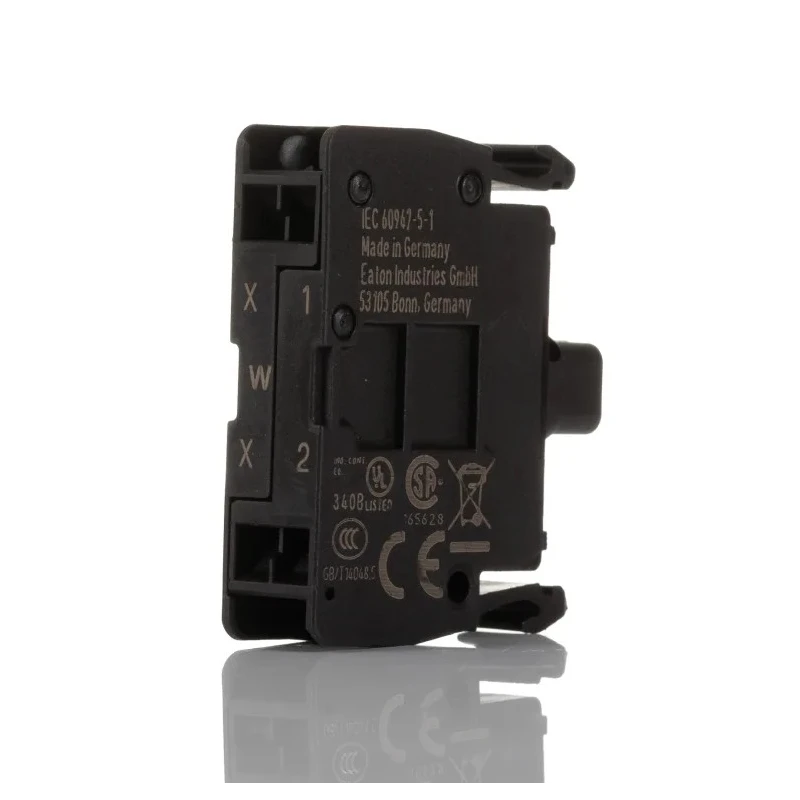 Eaton M22 Series LED Light Block with Cage Clamp Terminal, White Illumination, 12V AC/DC, 30V AC/DC, 15mA 216569 M22-CLED-W