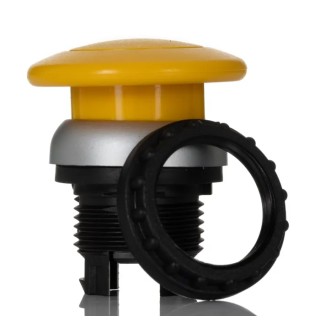 Eaton RMQ Titan M22 Series Yellow Momentary Mushroom Push Button Head 22 mm Cutout IP67 216718 M22-DP-Y