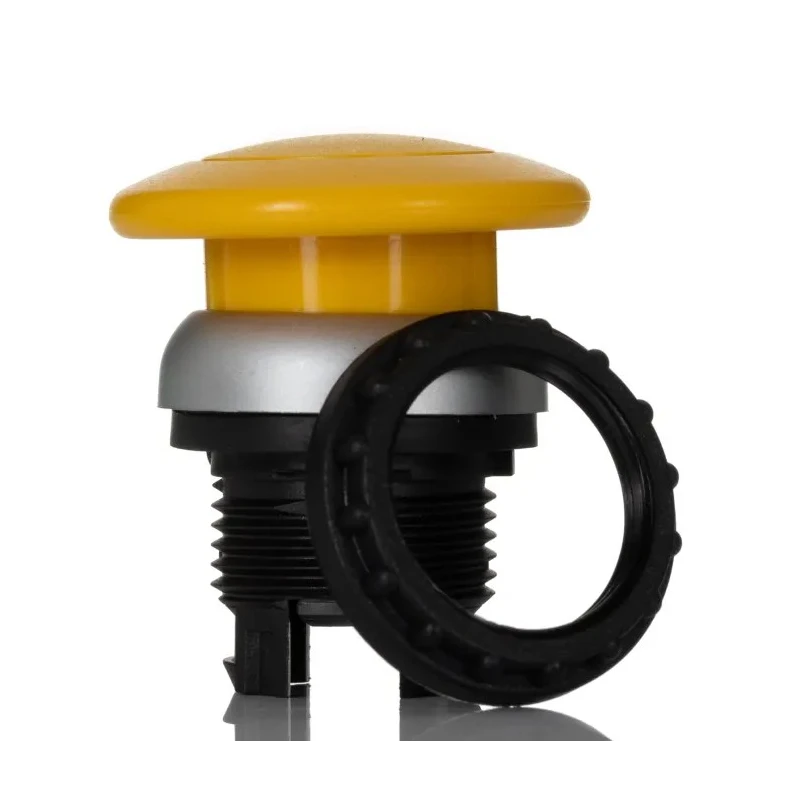 Eaton RMQ Titan M22 Series Yellow Momentary Mushroom Push Button Head 22 mm Cutout IP67 216718 M22-DP-Y
