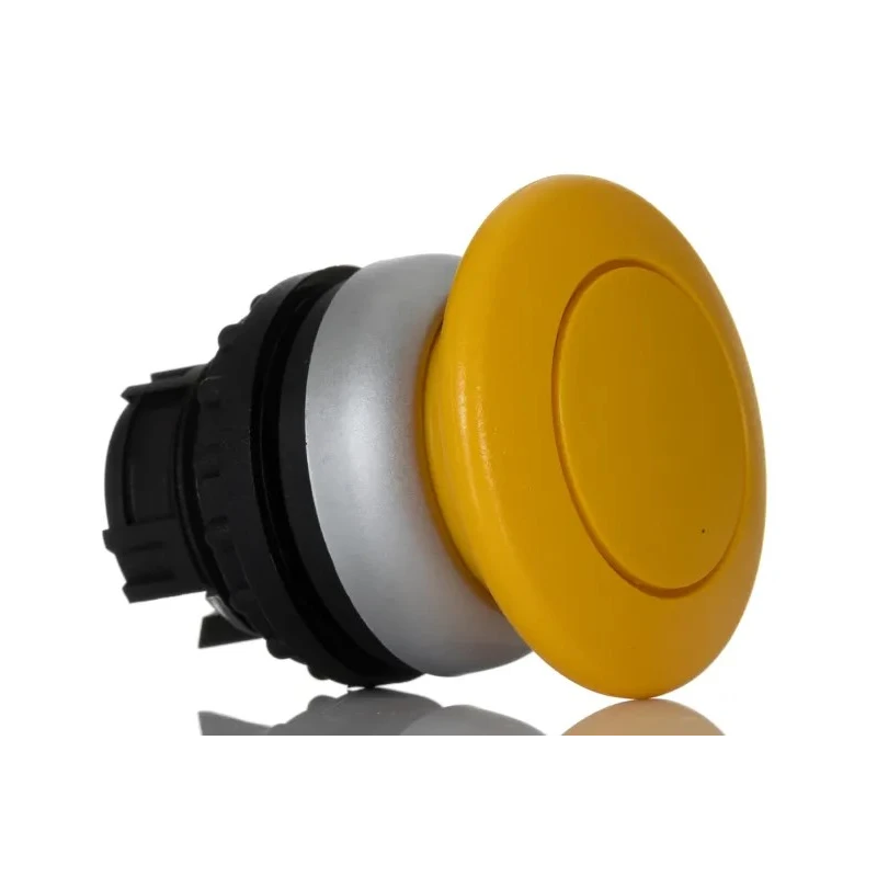 Eaton RMQ Titan M22 Series Yellow Momentary Mushroom Push Button Head 22 mm Cutout IP67 216718 M22-DP-Y