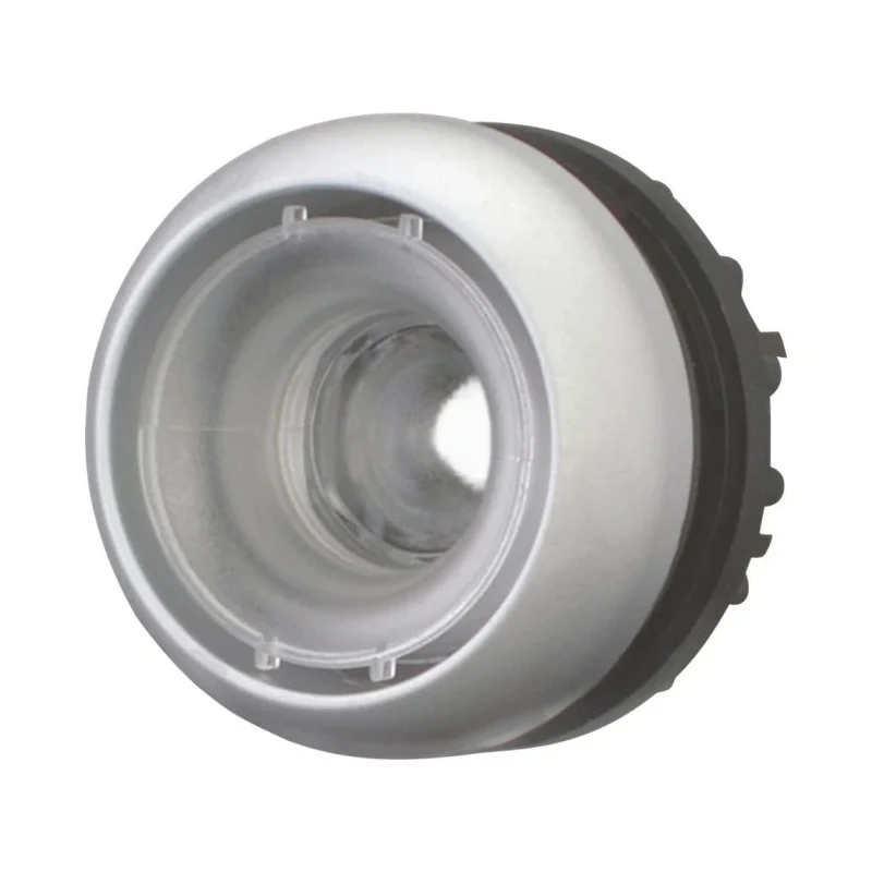 Eaton Silver Momentary Push Button Head, 22.5 mm Cutout, Round Actuation, Plastic, IP66 IP67 IP69K 216933 M22-DL-X
