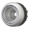 Eaton Silver Momentary Push Button Head, 22.5 mm Cutout, Round Actuation, Plastic, IP66 IP67 IP69K 216933 M22-DL-X