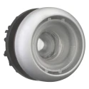Eaton Silver Momentary Push Button Head, 22.5 mm Cutout, Round Actuation, Plastic, IP66 IP67 IP69K 216933 M22-DL-X