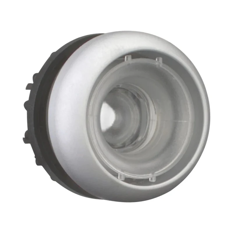 Eaton Silver Momentary Push Button Head, 22.5 mm Cutout, Round Actuation, Plastic, IP66 IP67 IP69K 216933 M22-DL-X