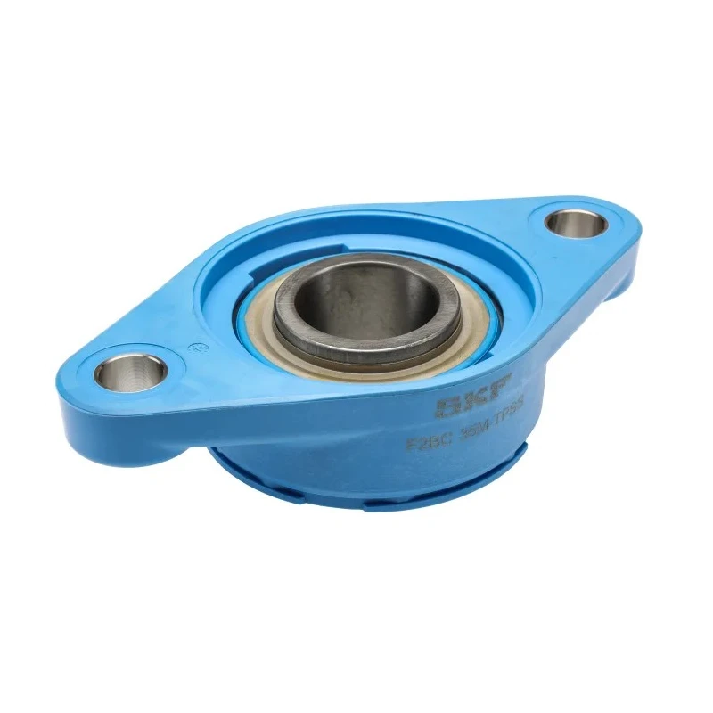 SKF Stainless Steel Flange Bearing Unit 35 mm ID, 2 Hole Mount, 15.3kN Static Load, 21.6kN Dynamic Load, 3200 F2BC 35M-TPSS