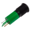 RS PRO Green Panel Mount Indicator 220V AC Solder Lug Termination IP67 Prominent Bezel 848-4611