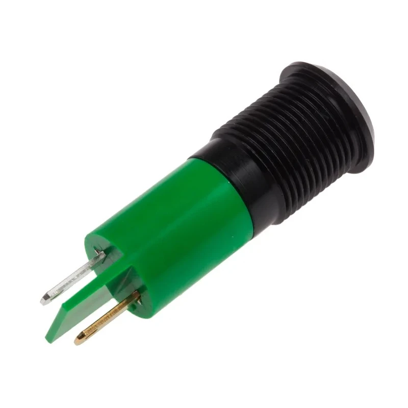 RS PRO Green Panel Mount Indicator 220V AC Solder Lug Termination IP67 Prominent Bezel 848-4611