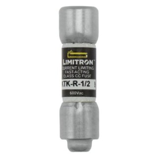 Eaton Cartridge Fuse 500mA 600V AC Fast Acting Melamine Body 10 x 38 mm KTK-R-1-2