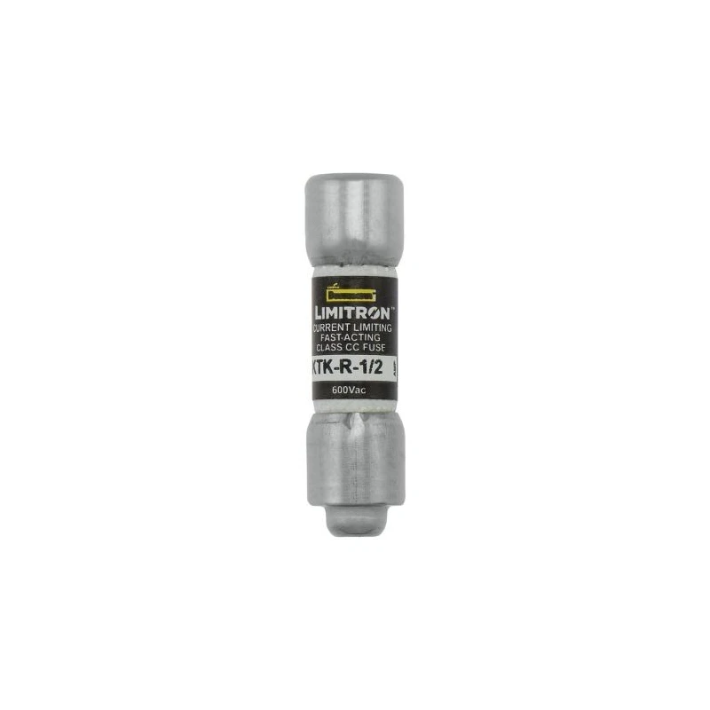 Eaton Cartridge Fuse 500mA 600V AC Fast Acting Melamine Body 10 x 38 mm KTK-R-1-2