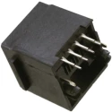Molex 95552 Series RJ45 Connector Female, Through Hole Mount, Cat3 Shielded Straight 2 Port 8 Way RJ45