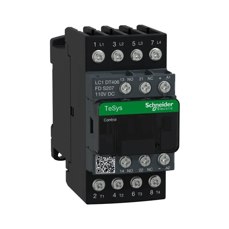 Schneider Electric TeSys D Reversing Contactor, 110V DC Coil, 4-Pole, 40A, 690V LC1DT406FDS207