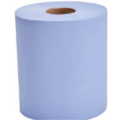 RS PRO Essentials Roll Paper Towel 2 Ply Blue 405 Sheets 175mm Width 150m Length 209-4264
