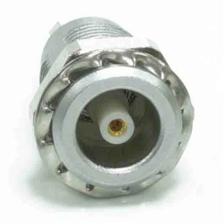 RS PRO Circular Connector 1 Contact Panel Mount M7 Socket Female IP50 4A Chrome Plated Brass 209-5638