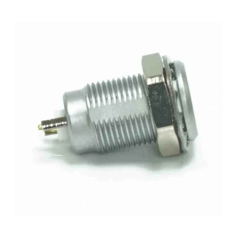 RS PRO Circular Connector 1 Contact Panel Mount M7 Socket Female IP50 4A Chrome Plated Brass 209-5638