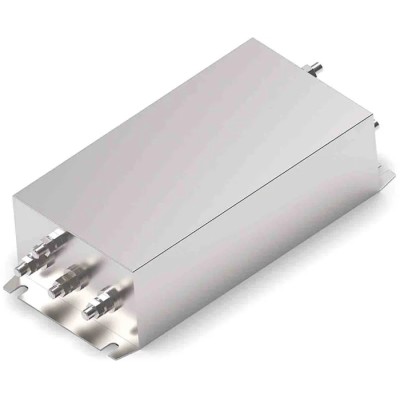 TE Connectivity KEB Series 3-Phase 100A 440V AC EMI Filter, Chassis Mount, Threaded Bolt Termination 100KEBS6AFPD
