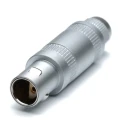 RS PRO Circular Connector, 2 Contacts, Cable Mount, 12 mm Size, Plug Male, 15A Current, Chrome Plated Brass 209-5651