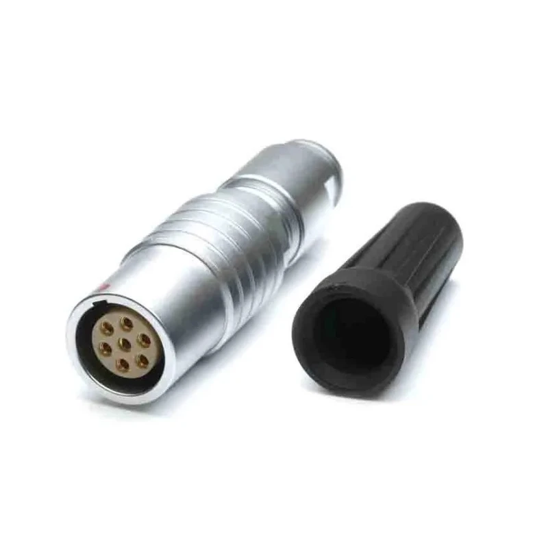 RS PRO Circular Connector 7 Contacts Cable Socket Female Standard 11A Chrome Plated Brass Push Pull IP50 209-5722