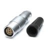 RS PRO Circular Connector 7 Contacts Cable Socket Female Standard 11A Chrome Plated Brass Push Pull IP50 209-5722
