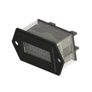 Trumeter 3400 Series Electronic 8 Digit LCD Totalizer Counter 7mm Digit Height Panel Mount 300V DC 40Hz 3400-0010