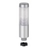 Werma Kompakt 37 Series Signal Tower Buzzer, Red Green LED Lights, 2 Light Elements, 24V AC/DC, IP65, Base Mount 698.320.75