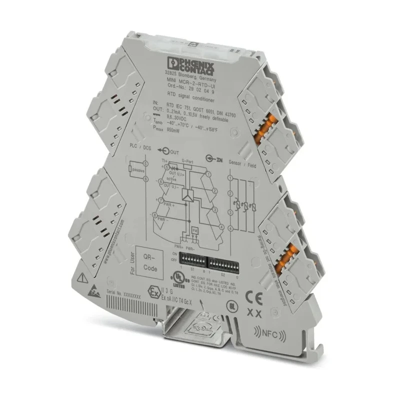 Phoenix Contact MINI MCR Series Signal Conditioner RTD Input Current/Voltage Output 30V dc 9.6V dc Supply ATEX 2902049