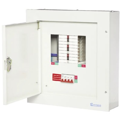 Europa Lockable TPN 3 Phase Distribution Board 12 Way TPN04