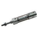 SMC Pneumatic Piston Rod Cylinder 25.4 mm Bore, Aluminium Alloy Body, Double Acting, Through Hole Mount NCJ2B16