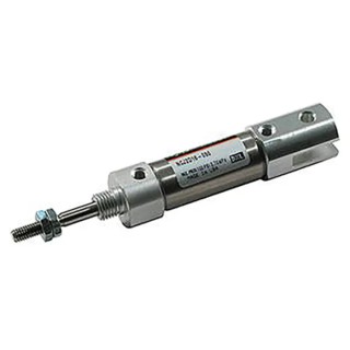 SMC Pneumatic Piston Rod Cylinder 25.4 mm Bore, Aluminium Alloy Body, Double Acting, Through Hole Mount NCJ2B16