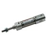 SMC Pneumatic Piston Rod Cylinder 25.4 mm Bore, Aluminium Alloy Body, Double Acting, Through Hole Mount NCJ2B16