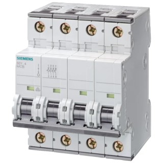 Siemens SENTRON Miniature Circuit Breaker 3+N-Pole 16A Type C 400V AC 72V DC 10 kA Breaking Capacity 5SY4616-7