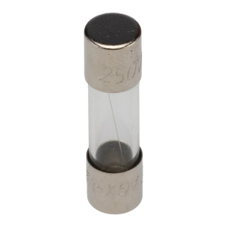 Eaton 500mA Fast Acting Glass Cartridge Fuse, 6.3 x 25 mm, 250V AC, AGX-1-2