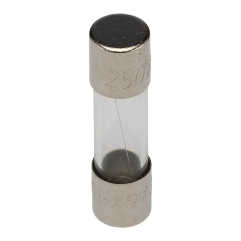 Eaton 500mA Fast Acting Glass Cartridge Fuse, 6.3 x 25 mm, 250V AC, AGX-1-2