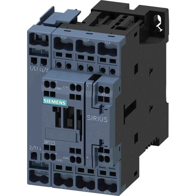 Siemens Contactor, 24V Coil Voltage, 4-Pole, 40A Contact Current, 7.5 kW Power Rating, Screw Mount Terminal, 1 3RT2326-2BB40