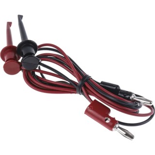 Fluke Test Lead Kit With 1 Pair (Red/Black) of Test Leads with 4 mm Banana Plug and Mini-Hooks TL940