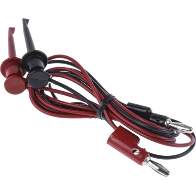 Fluke Test Lead Kit With 1 Pair (Red/Black) of Test Leads with 4 mm Banana Plug and Mini-Hooks TL940