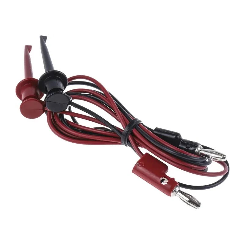 Fluke Test Lead Kit With 1 Pair (Red/Black) of Test Leads with 4 mm Banana Plug and Mini-Hooks TL940