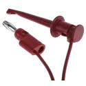 Fluke Test Lead Kit With 1 Pair (Red/Black) of Test Leads with 4 mm Banana Plug and Mini-Hooks TL940