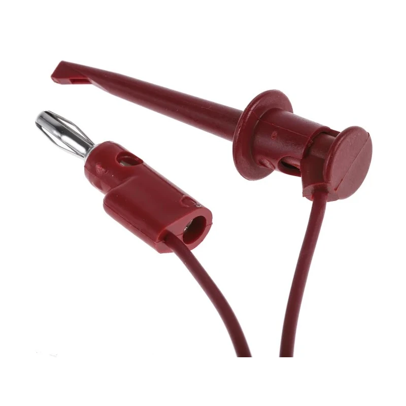 Fluke Test Lead Kit With 1 Pair (Red/Black) of Test Leads with 4 mm Banana Plug and Mini-Hooks TL940