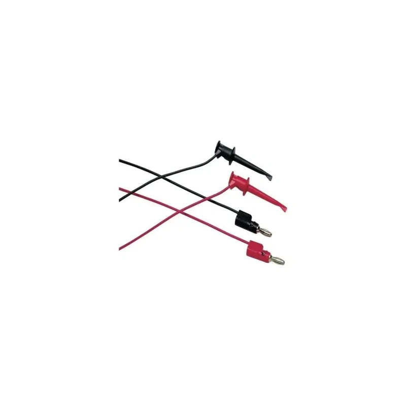 Fluke Test Lead Kit With 1 Pair (Red/Black) of Test Leads with 4 mm Banana Plug and Mini-Hooks TL940