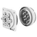SMC Aluminium Alloy Multi-Connector Pneumatic Fitting , 1 Mpa Max Pressure, -5°C to 60°C Operating Temperature DMK12P-04-C1