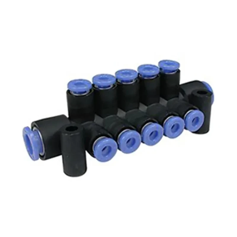 SMC Pneumatic One-Touch Fittings Manifold Push-in Tube Connection 6mm Polybutylene Material KM16-06-06-3