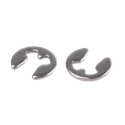 RS PRO Stainless Steel Type E Circlip 1.7 mm Shaft Diameter, 0.4 mm Thickness, 3.85 mm Outside Diameter 209-6823