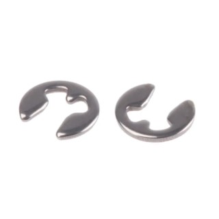 RS PRO Stainless Steel Type E Circlip 1.7 mm Shaft Diameter, 0.4 mm Thickness, 3.85 mm Outside Diameter 209-6823
