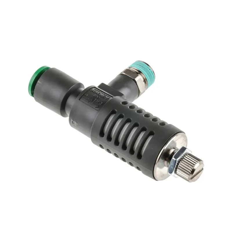 SMC Adjustable Exhaust Valve, Threaded 1/8 in Male Connections, Built-in Silencer, 0.1–1 MPa Operating ASV310F-01-06S